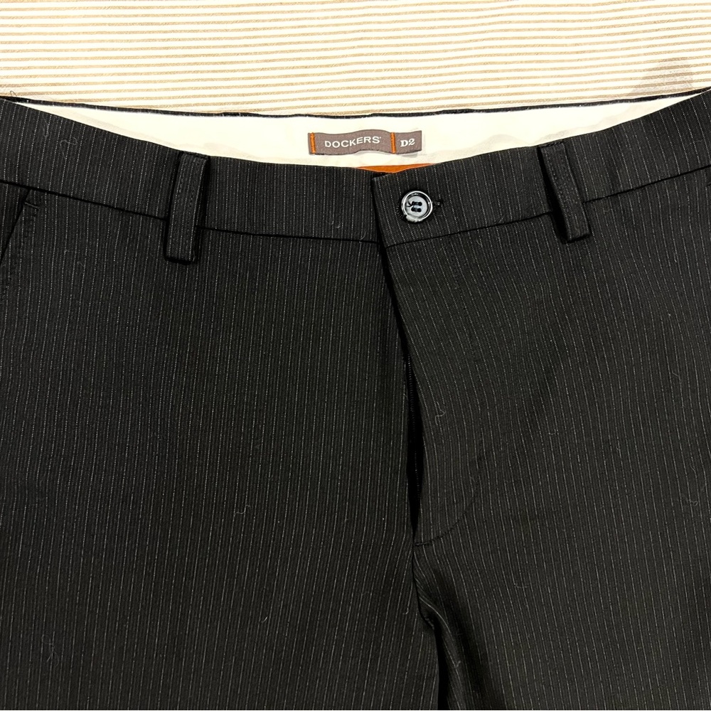 Dockers Black and White Striped Pants